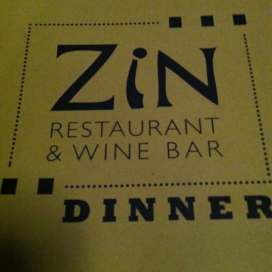 Photo taken at Zin Restaurant &amp; Wine Bar by Ingrid on 10/8/2012