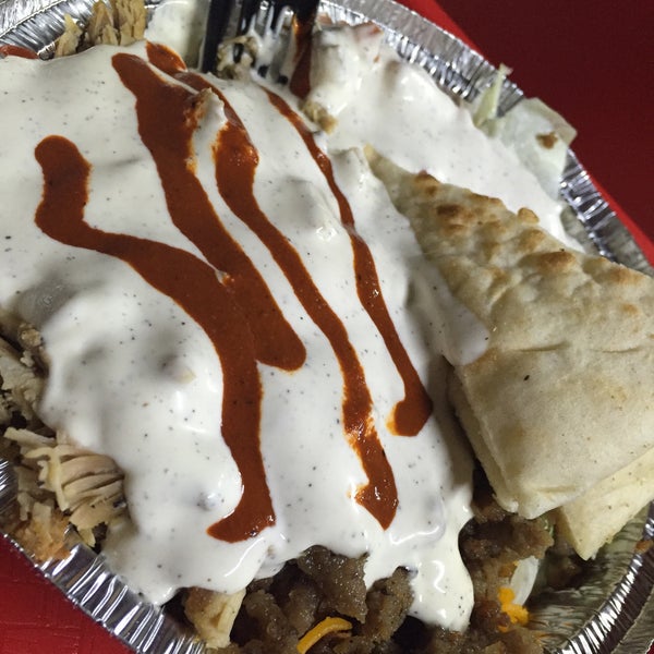Photo taken at The Halal Guys by DJ Zee on 4/10/2016