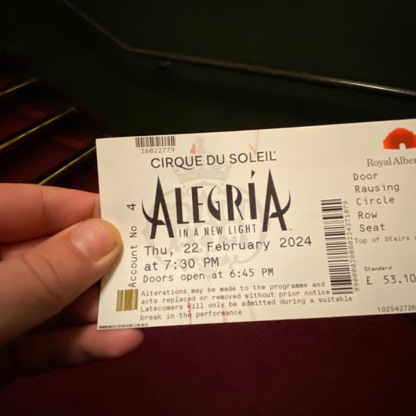 Photo taken at Royal Albert Hall by Alejandro E. on 2/22/2024