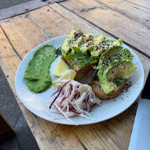 Can’t go wrong with the avo toast and matcha late!
