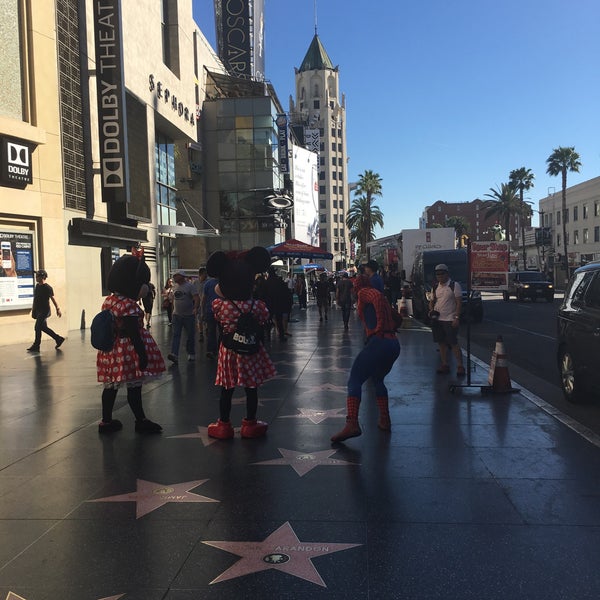 Photo taken at Hollywood Walk of Fame by Emfimbria on 2/11/2016