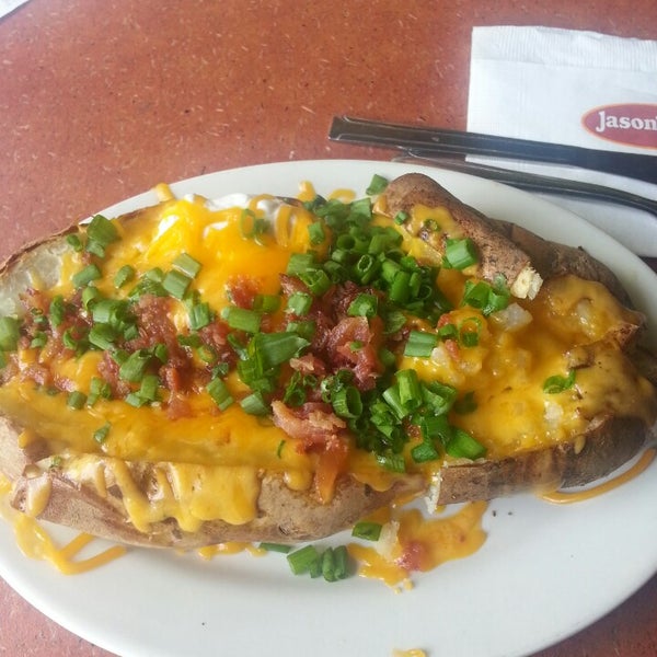 Photo taken at Jason&#39;s Deli by Angie W. on 8/5/2013