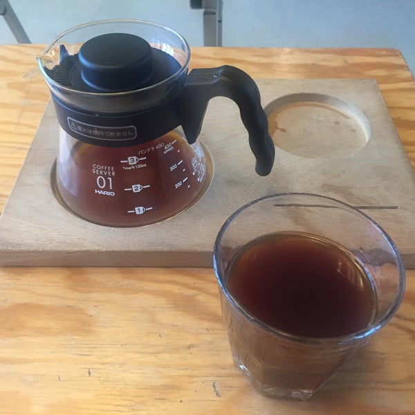 Ask for the filter coffee (aeropress).