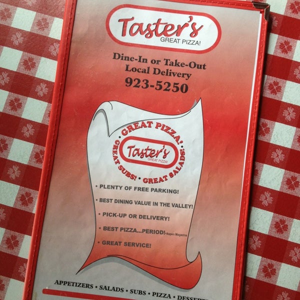 Photo taken at Taster&#39;s Pizza by Alyssa C. on 8/24/2013