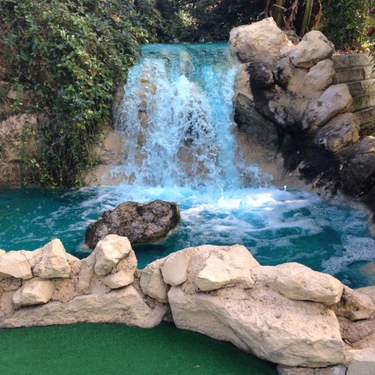 Photo taken at Embassy Miniature Golf by April T. on 12/2/2012