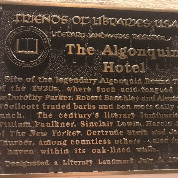 Foto tomada en The Algonquin Hotel, Autograph Collection  por Eric A. el 5/22/2019