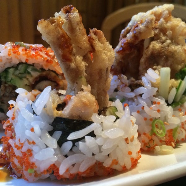 The Spider Roll is a wonderful classic here — along with the Volcano Roll and Ladybug Roll
