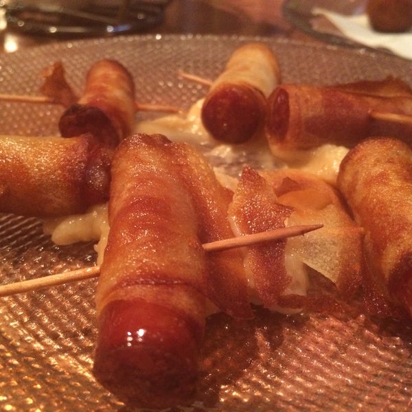 The potato-wrapped chorizo here is excellent!