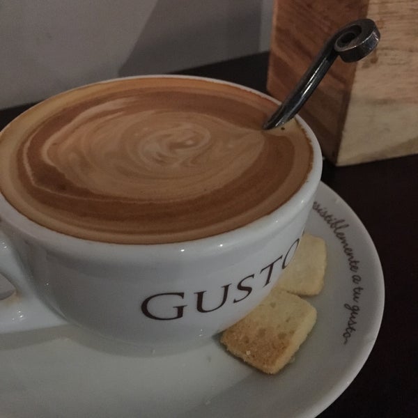 Photo taken at Gustos Coffee Co. by Francisco J. on 2/16/2016