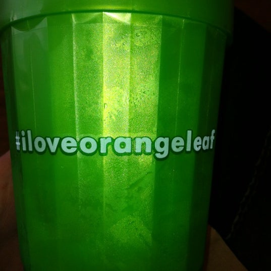 Photo taken at Orange Leaf Frozen Yogurt by Lauren on 9/26/2012