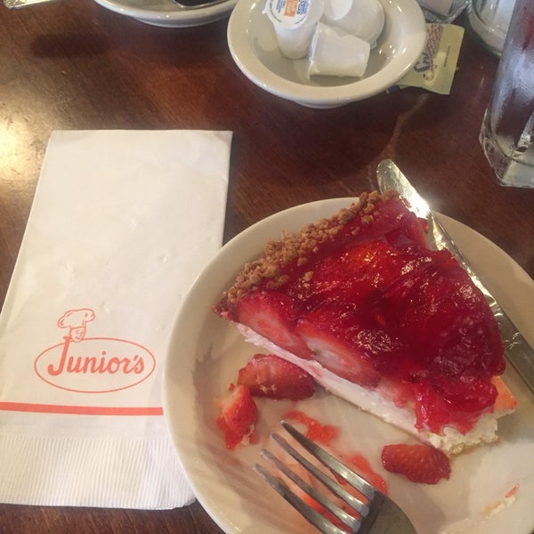 Photo taken at Junior&#39;s Restaurant by Tony M. on 7/21/2017