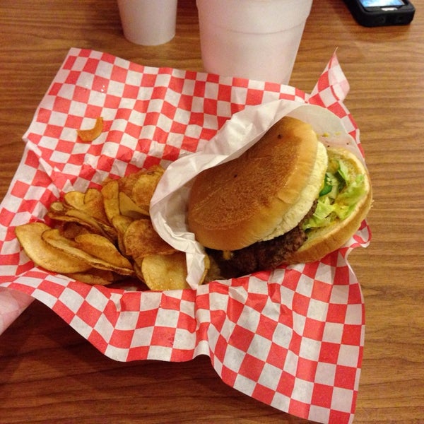 Photo taken at Dave&#39;s Burger Barn by Denton F. on 1/10/2014