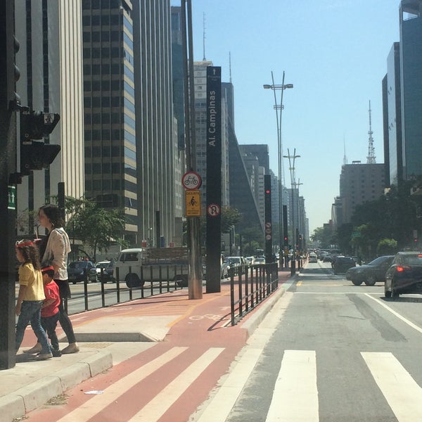 Photo taken at Paulista Avenue by Vitor W. on 8/29/2015