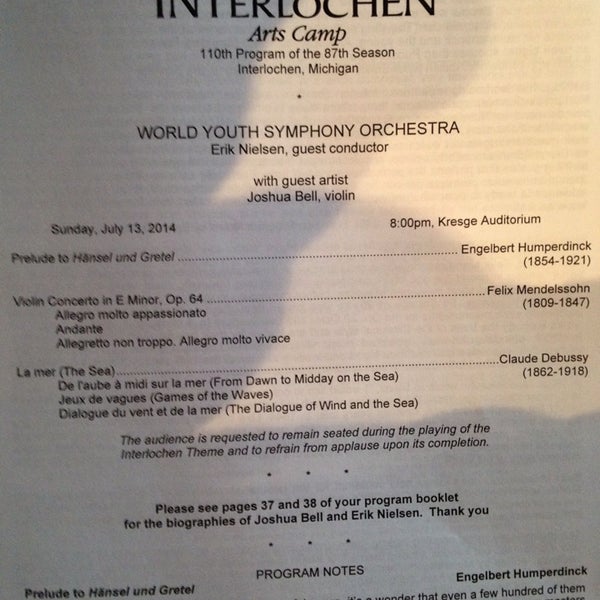 Photos at Interlochen Center for the Arts High School