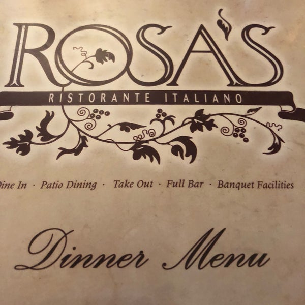 Photo taken at Rosa&#39;s Italian Restaurant by Bob W. on 10/28/2018