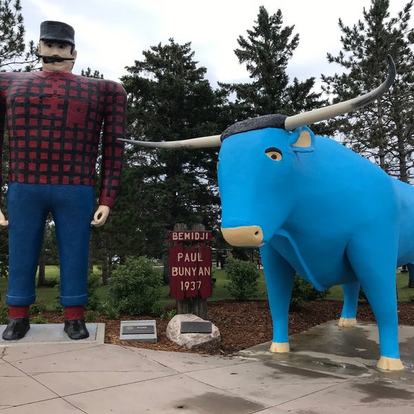 Photo taken at Paul Bunyan &amp; Babe The Blue Ox by Neal J. on 6/26/2021