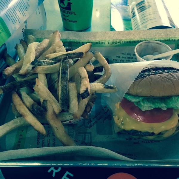 Photo taken at BurgerFi by David L. on 11/1/2014