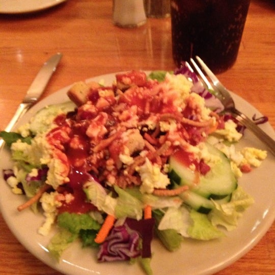 Go for the salad bar. It's included with every entree (and even has chocolate chips to top your salad with.)