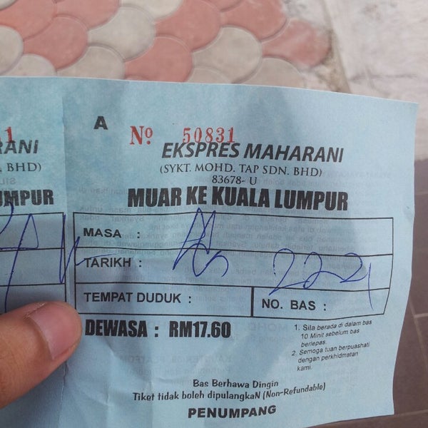 Taxi Stand Terminal Bus Station Muar - Taxi