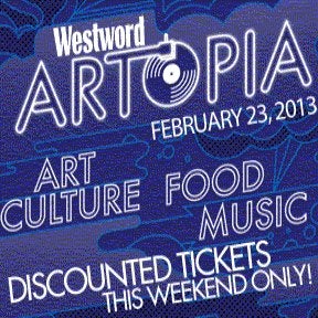 Head to the Denver Westword's Facebook event until 2/22 for last-minute discounted tickets, and don't forget to use #Artopia on all your tweets, instagram pics, and check-ins!