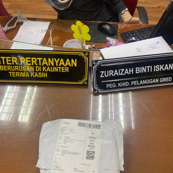 pejabat tanah daerah segamat