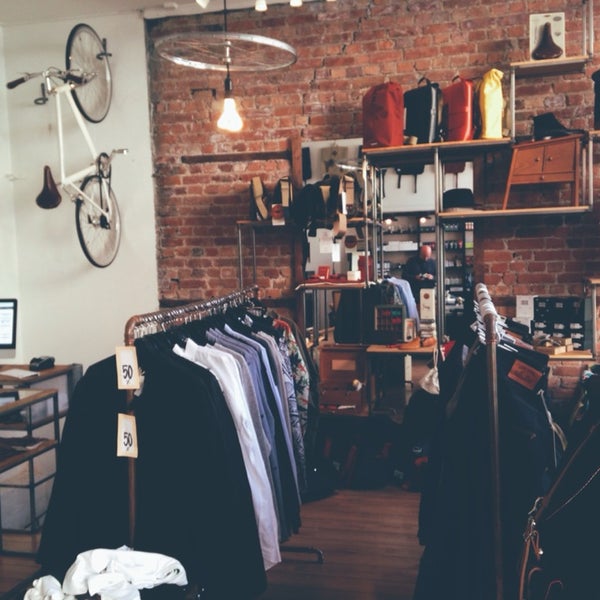 Incredible men's clothing and grooming shop, along with high end bikes and accessories. Don't miss the annex around the corner for even more bikes