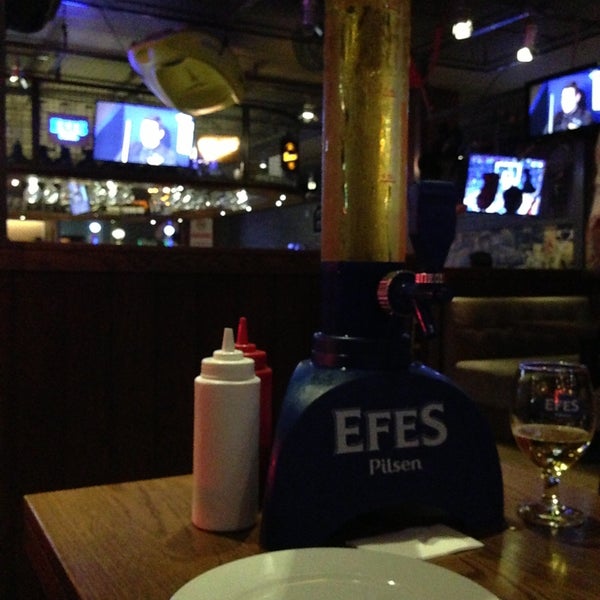 Photo taken at Efes Sports Pub by Ilker Ç. on 5/2/2013