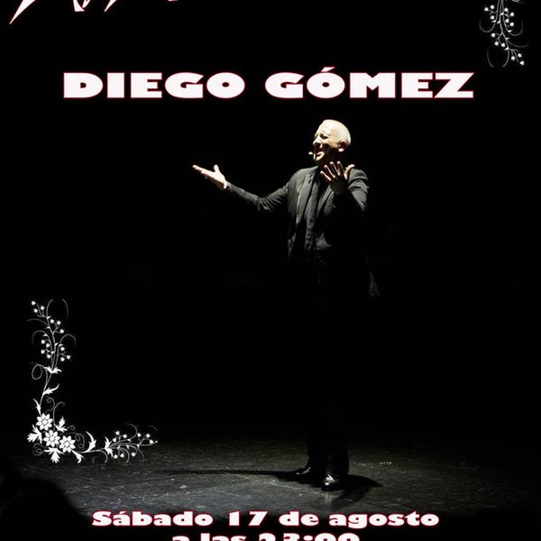 Esta noche, el cantaor Diego Gómez en el XI Ciclo Flamenco del Pay Pay. Arte y buen gusto. Comenzará a las 23:00 con entrada a 8 € con cerveza o refresco incluido. Buen plan de sábado ;)