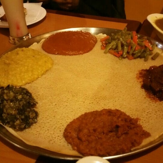 Photo taken at Lalibela Ethiopian Restaurant by Shicky L. on 2/10/2016