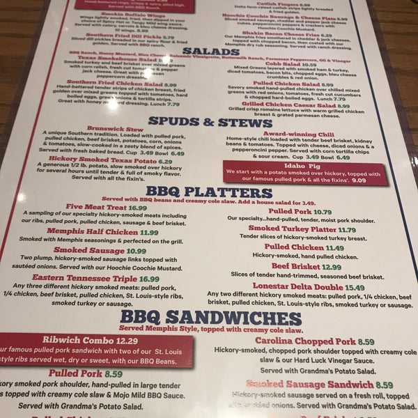 8/5/2018에 Kimberly C.님이 Red Hot &amp; Blue - Barbecue, Burgers &amp; Blues에서 찍은 사진
