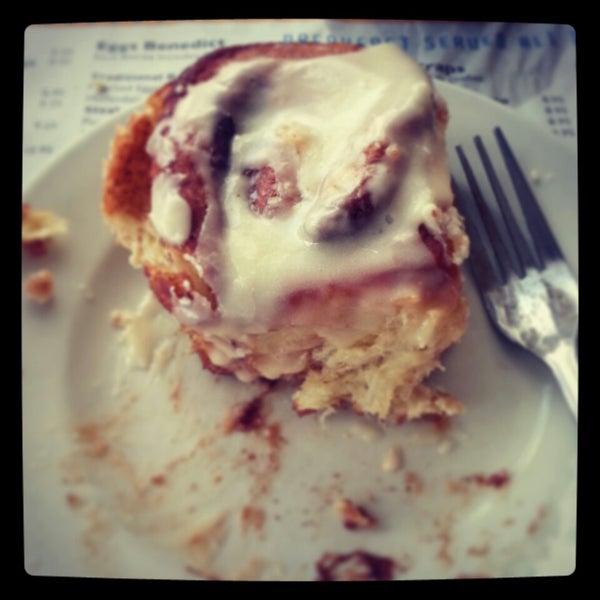 Get a cinnamon roll. They are absolutely amazing