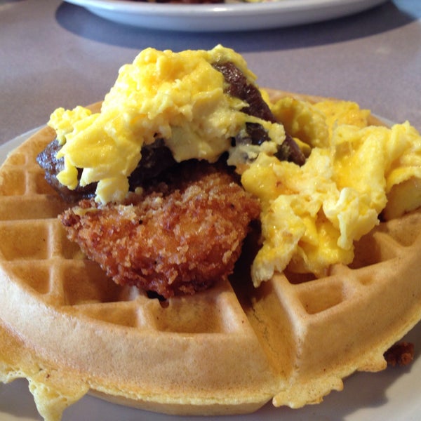 Great service & even better food (and affordable!). LOVE the Love Me Tender Waffle.