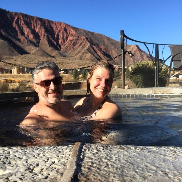 Photo taken at Iron Mountain Hot Springs by Tres D. on 10/26/2019