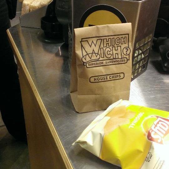 Photo taken at Which Wich Superior Sandwiches by Mikey D. on 11/22/2013
