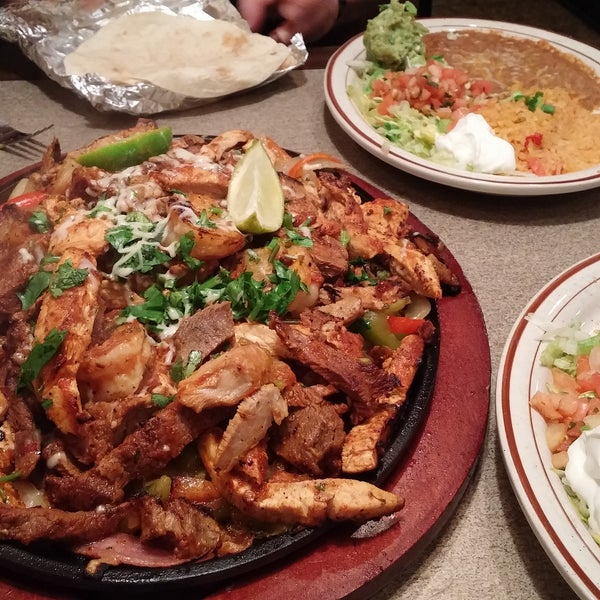The fajitas for 2 would probably feed 6. Always good.
