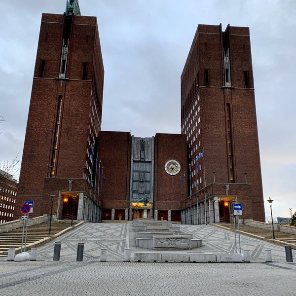 Photo taken at Oslo rådhus by Natalia P. on 10/28/2019