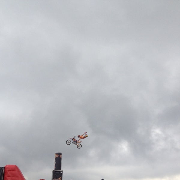 Photo taken at Adrenaline FMX Rush Moscow by Оля К. on 9/1/2013