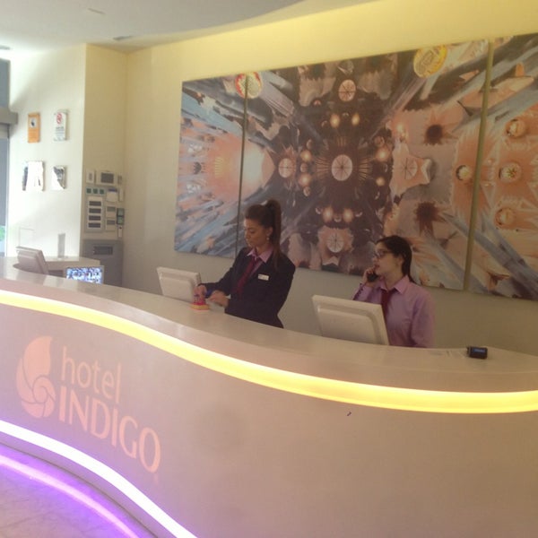 Photo taken at Hotel Indigo Barcelona by Jesus P. on 2/7/2013