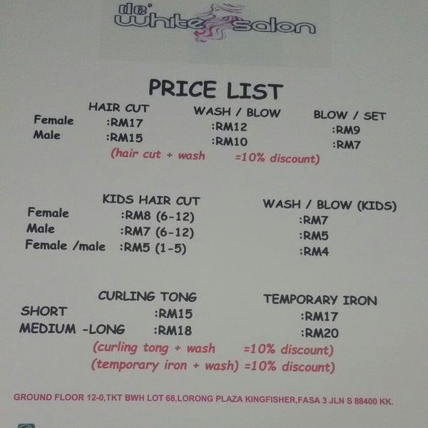 De White Salon Kota Kinabalu Sabah