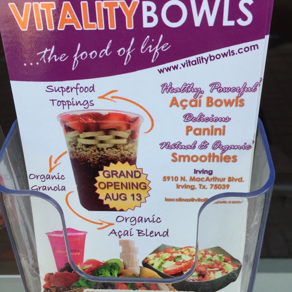 รูปภาพถ่ายที่ Vitality Bowls: Superfood Cafe โดย Don L. เมื่อ 8/22/2015