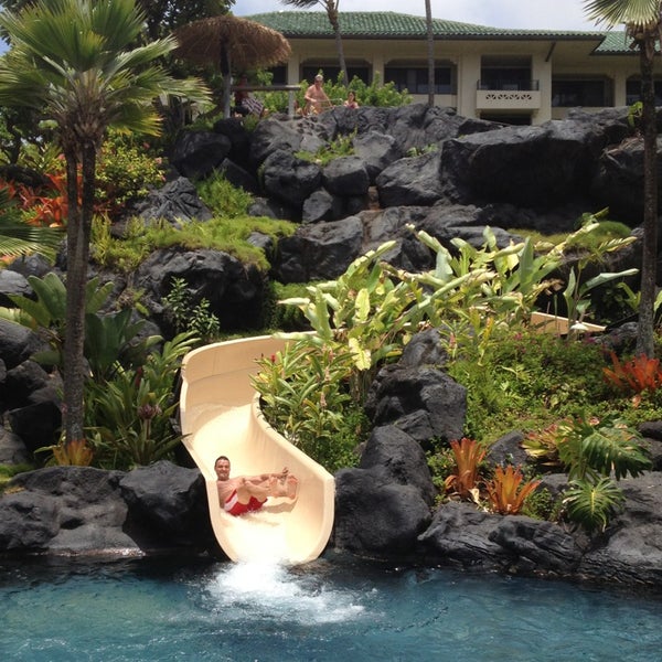 Photo taken at Grand Hyatt Kauai Water Slide by RGR on 8/11/2013