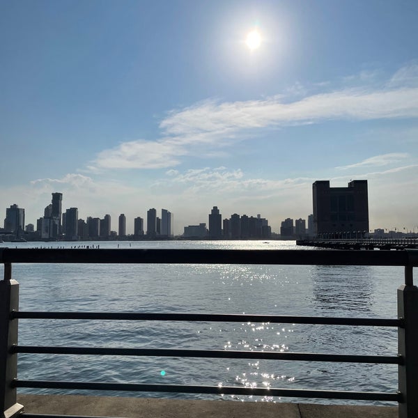 Photo taken at Hudson River Greenway Running Path by Miguel D. on 6/14/2021