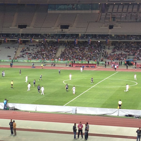 Photo taken at Atatürk Olympic Stadium by Zekiye Ö. on 5/5/2013
