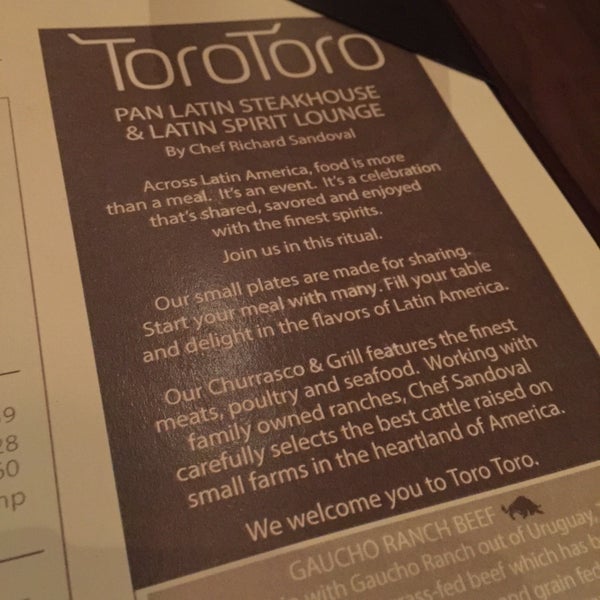 2/13/2016에 Chris M.님이 Toro Toro Restaurant에서 찍은 사진