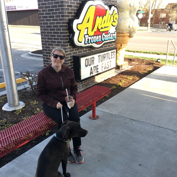 Photo taken at Andy&#39;s Frozen Custard by Nick T. on 4/19/2018