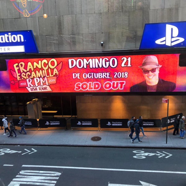 Photo taken at PlayStation Theater by Bryan A. on 10/22/2018