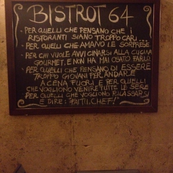 Photo taken at Bistrot 64 by Giulia N. on 11/8/2014