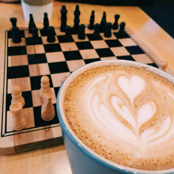 Bring a friend, grab a delicious cup of Bloom coffee, and challenge them to a game of chess (provided)!
