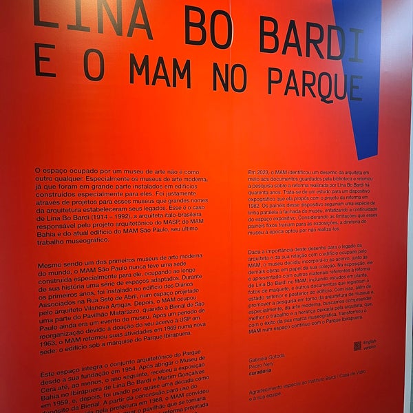Снимок сделан в Museu de Arte Moderna de São Paulo (MAM) пользователем Éverton Q. 10/28/2023