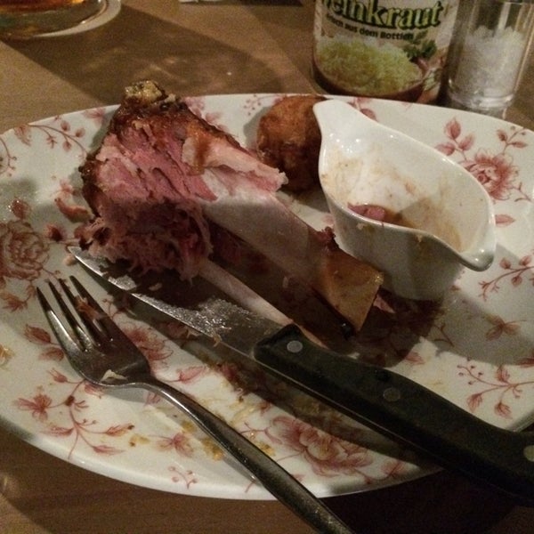 Pork knuckle is nice. It is massive so order to share between two and order a litre of tap beer to go with it.
